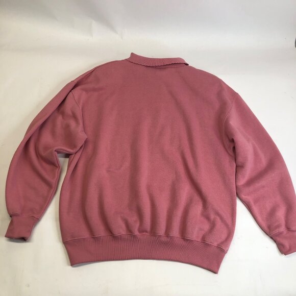 Vintage Active Exchange Size Medium Pink Embroidered LS‎ Sweater Shoulder Pads - Picture 8 of 9